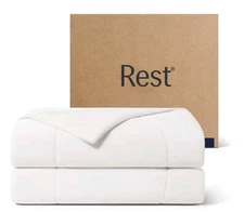 REST® Evercool Cooling Comforter Full/Queen Blanket for Hot Sleepers,Artic White