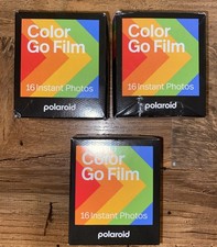 Lot of 3 Polaroid Go Color Film Black Frame Edition 16 pk 48 Total Date Varies