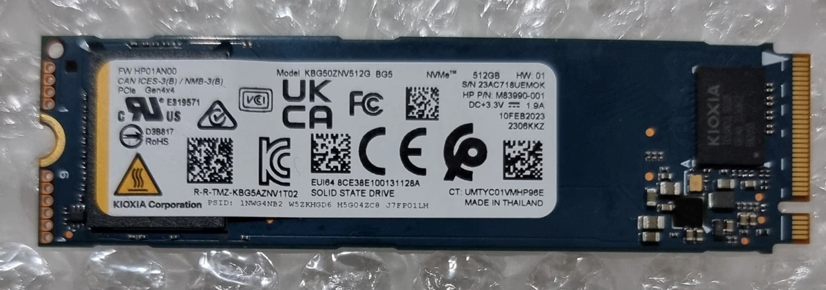 Toshiba M.2 Interface Solid State Drives 512 GB Storage Capacity