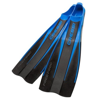 Used Cressi Free Frog Fins - Blue - 45/46