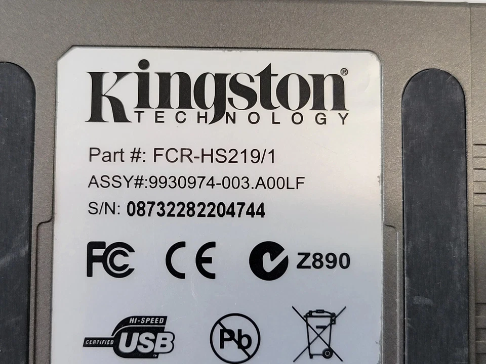 Kingston Technology FCR-HS219/1 USB2.0 Flash Memory Reader - Image 3 of 3