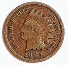 Indian Head Penny Lot of "1" VERY NICE 1894 GOOD OR BETTER°$ FREE SHIPPING $#V53