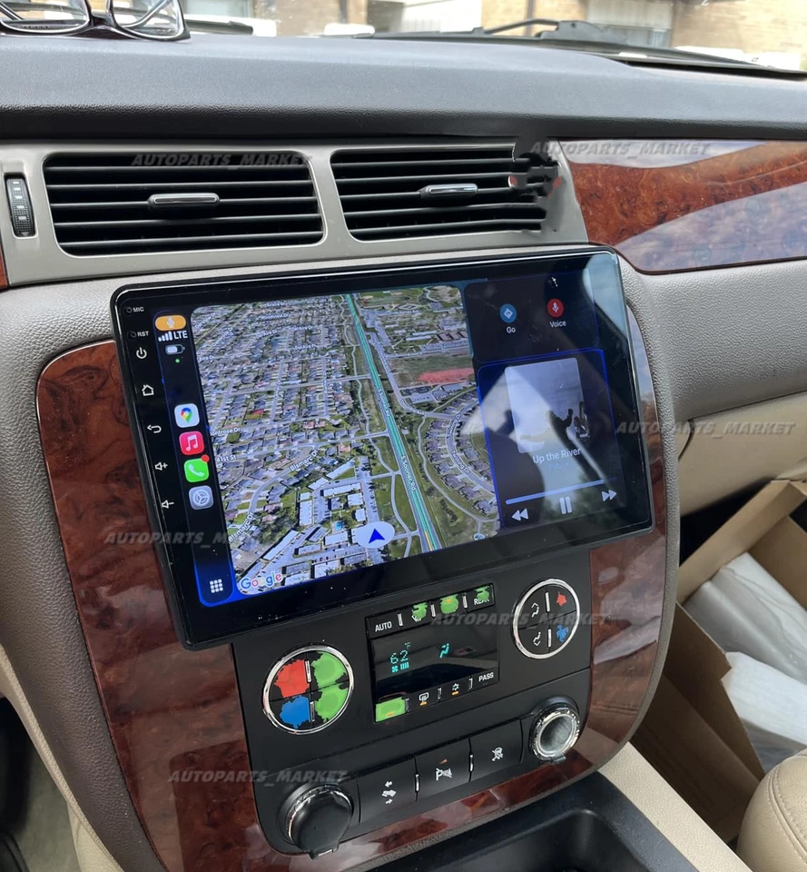 Carplay For GMC Yukon XL 1500 2007-2014 Android14 Car Stereo Radio GPS Nav 4+64G - Image 2 of 4