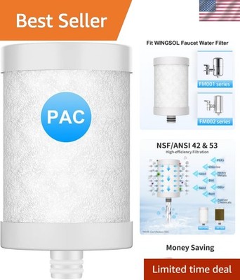 Faucet Water Filter Stainless-Steel Reduce Chlorine, PFAS, Japan PAC Filter I...