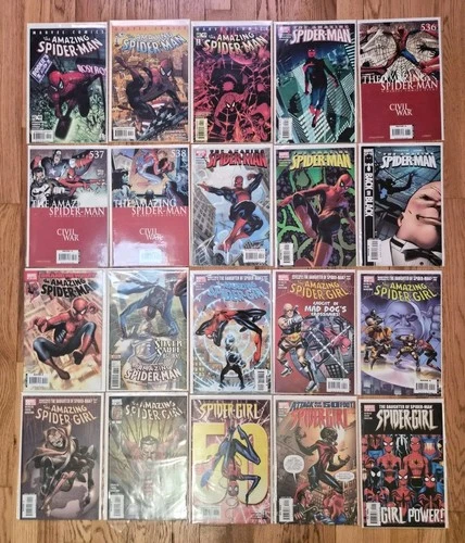 The Amazing Spider-Man & Amazing Spider-Girl Marvel Comics Lot 20 Total NM+