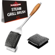 Grill Brush Bristle Free,Upgraded Steam Grill Brush for Water Activated