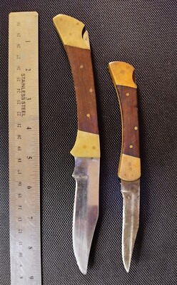 Knife Lot Bullet 2 Pakistan Knives - Great Condition 7 And 9 Inches 