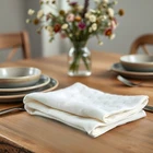 100% Linen Napkins Cloth Table Dinner Wedding Natural Napkin Set
