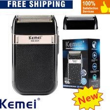 Men's Electric Shaver Trimmer Razor Kemei 2024 Rechargeable Hair Beard Shaving