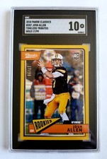 2018 PANINI CLASSICS TIME TRIB GOLD JOSH ALLEN RC! 17/99! SGC 10! 1/1! JERSEY #!