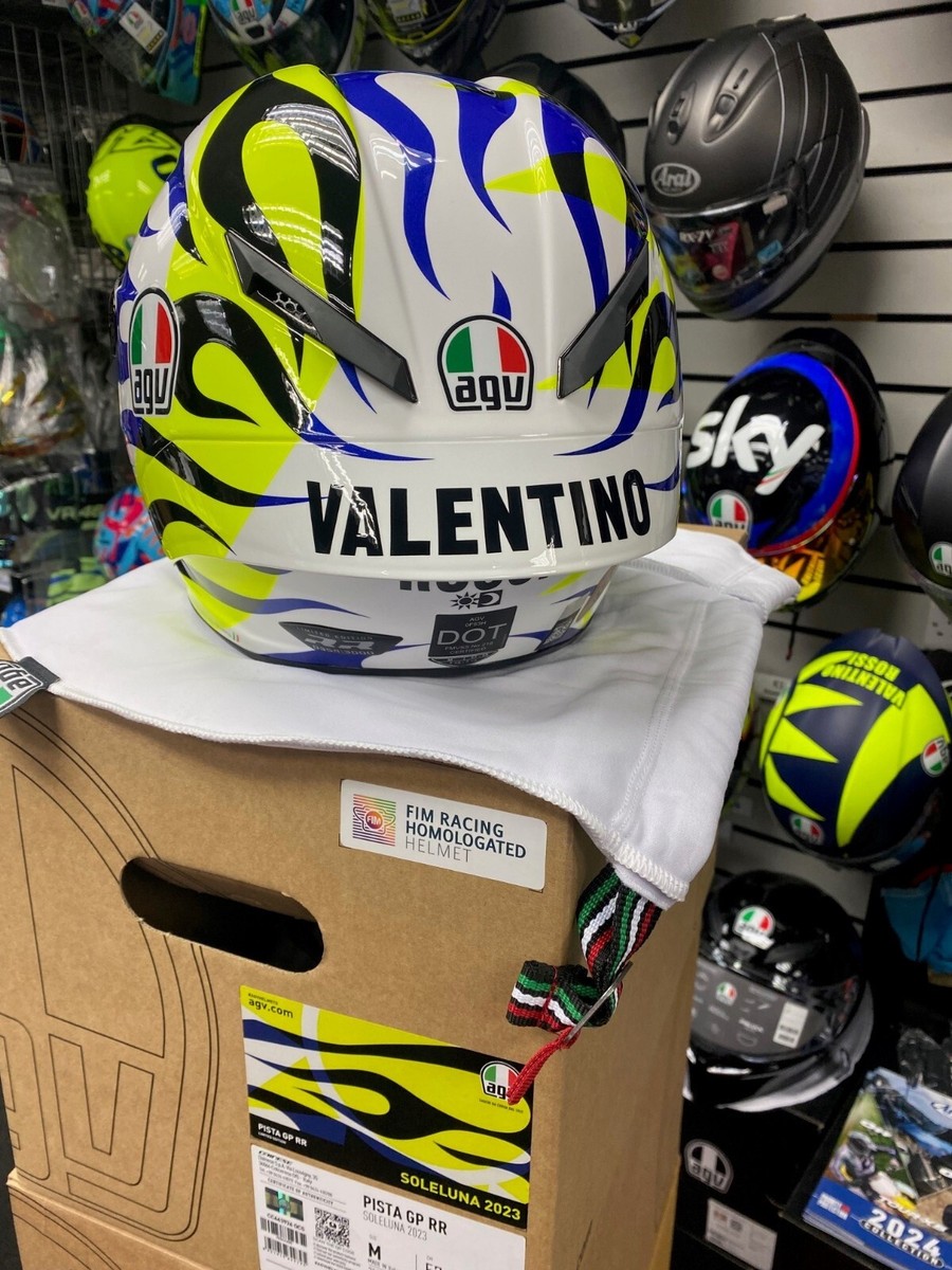 AGV Pista GP RR Soleluna 2023 Helmet Valentino Rossi Flames ACU DOT 2206 LARGE | eBay AGV Pista GP RR Soleluna 2023 Helmet Valentino Rossi Flames ACU DOT 2206 LARGE | eBay