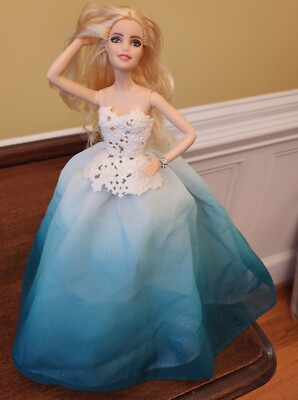 2016 HOLIDAY COLLECTOR BARBIE DOLL~DRESS~BRACELET~DGX98~PEACE HOPE LOVE COLL VG+