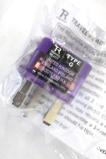 Lot of 4 Travel Ready Asia Travel Adapter w Dual Plug In Ports Surge Protectors