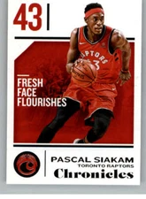 2018-19 Panini Chronicles #81 Pascal Siakam Toronto Raptors