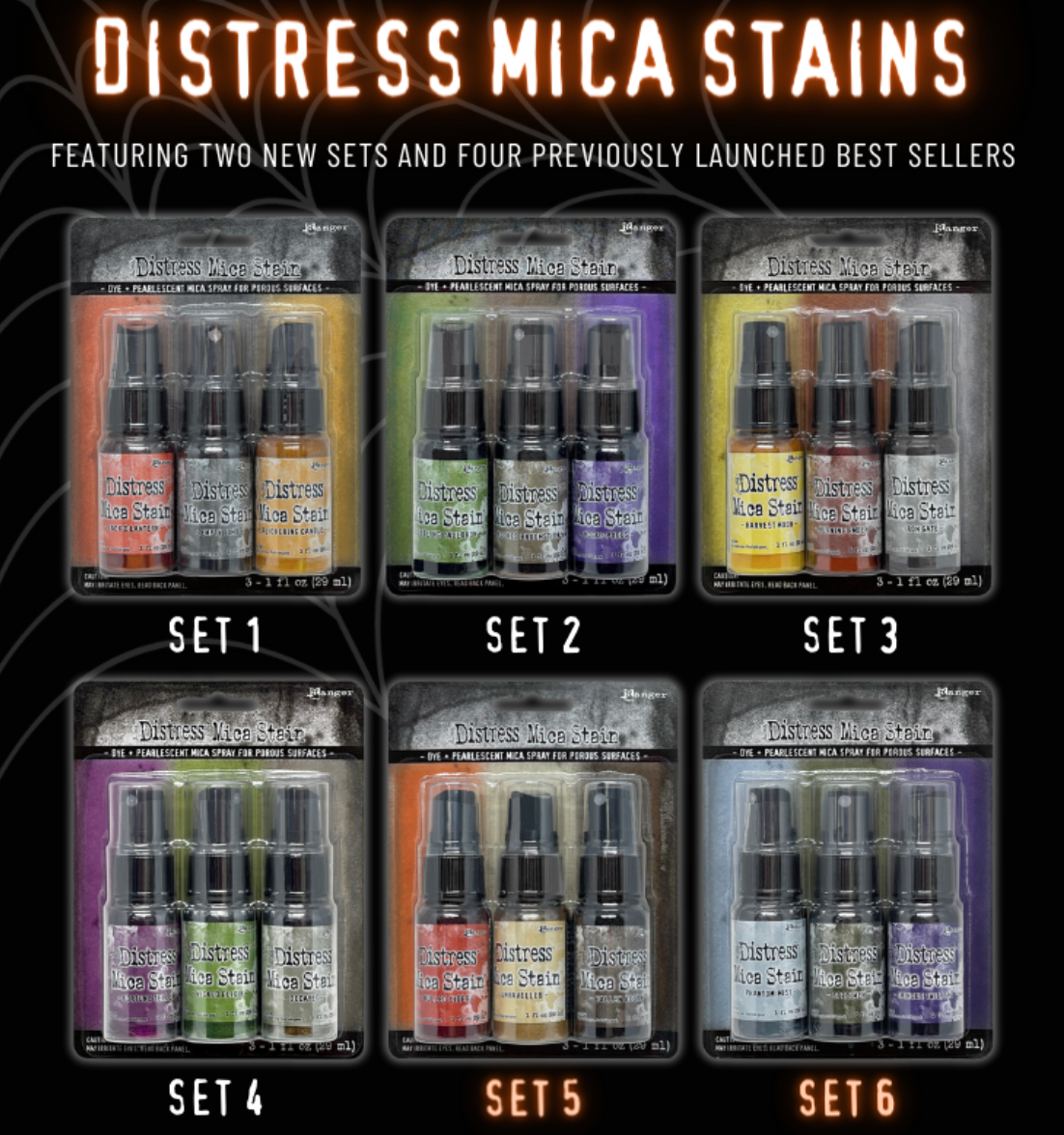 Distress Mica Stain 3色セット + 9.5インチハサミ Distress Mica Stain 3色セット + 9.5インチハサミ Distress