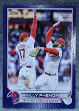 2022 Topps Update Philly Phenoms Harper Hoskins US112 Royal Blue Parallel