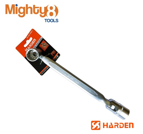 6PC Hinged Swivel Flex Double Head 12pt Socket Saltus Wrench 8x9-18x19mm - Afbeelding 4 van 5