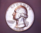 1942 WASHINGTON QUARTER AU DETAILS  **1023-5