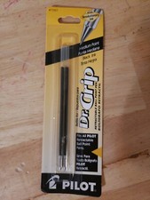 77227 Pilot Dr. Grip Retractable Pen Refill, Medium Pt, Black Ink, 2 Packs