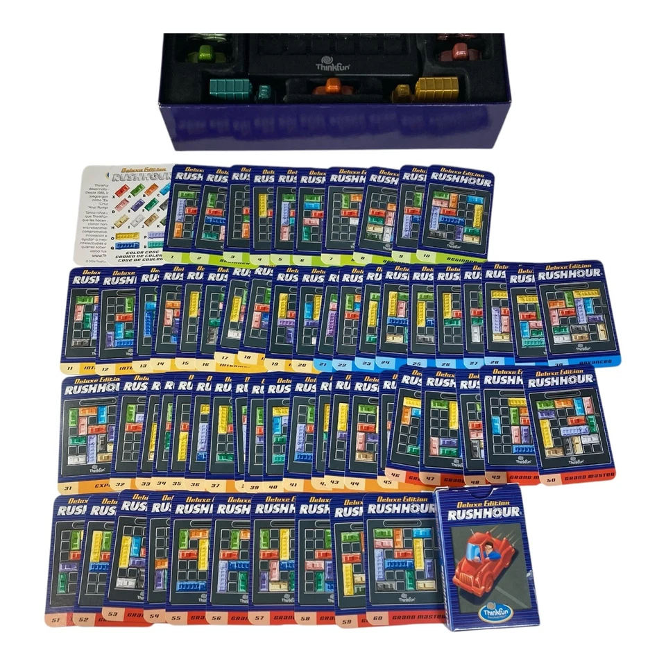 Rush Hour Deluxe Edition The Ultimate Traffic Jam Puzzle Board Game by Thinkfun - Image 2 of 4