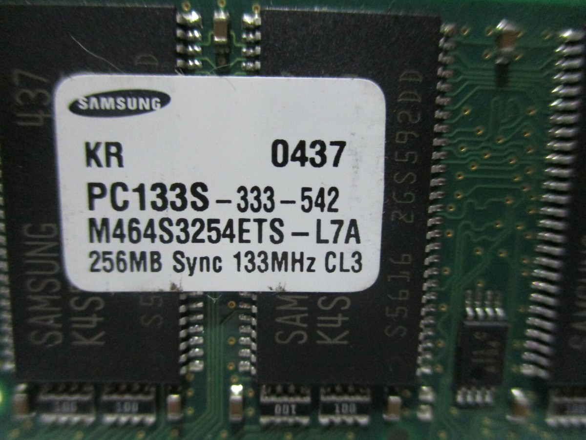 Samsung M464S3254ETS-L7A PC133S-333-542 256MB 133MHz CL3 | eBay