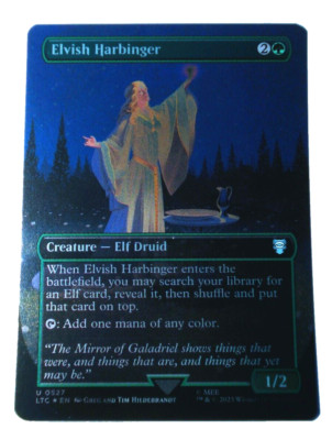 Elvish Harbinger (SILVER FOIL) Lord of the Rings Special Edition MTG Magic