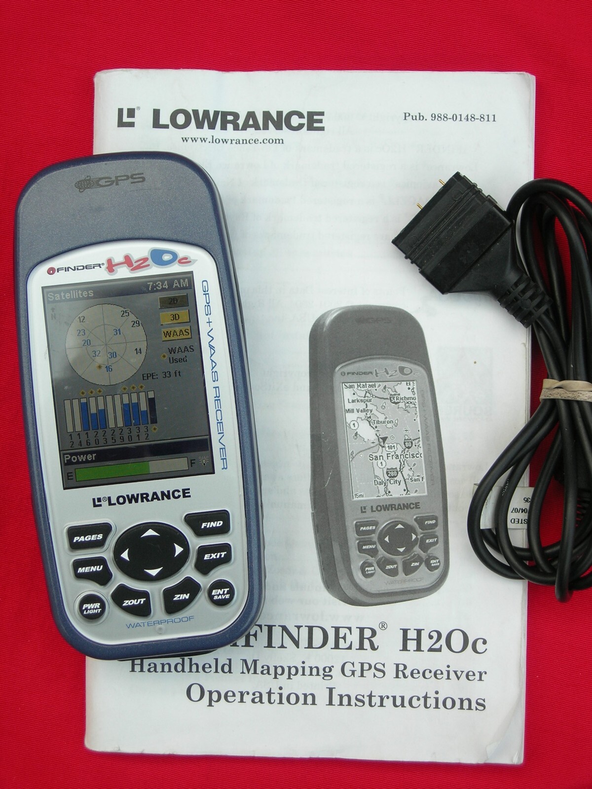 Lowrance iFINDER H2OC Handheld GPS Color W/ Minn LakeMaster Card Ice
