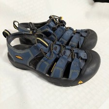 Keen Newport Youth sz 5 H2 Sandals Navy Blue Waterproof Hiking Summer Shoes