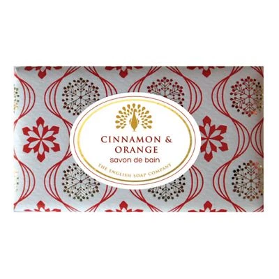 THE ENGLISH SOAP COMPANY English Soap Company Cinnamon Orange Wrapped Soap Bar Shea Butter Scented Gift