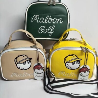 Malbon Golf Ball Pouch Cart Bag Small Handbag Waterproof Green