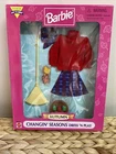 Barbie Changin' Seasons Dress' N Play MATTEL: Red Sweater "Autumn" Fall outfit