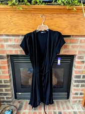 Gorgeous And Flattering Apt 9 Black Wrap Dress New With Tags Women's Plus...