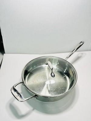Emeril 3 Qt. All-Clad Stainless Steel Copper Core Saute' Pan 10'' Skillet w/Lid
