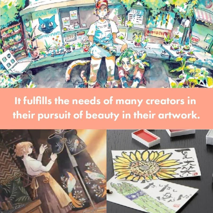 Kuretake Gansai Tambi 100 Color Watercolor Set Limited Edition Japanese Paint