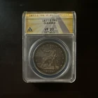 1877-S Silver Trade Dollar ANACS VF 20 Details Cleaned San Francisco $1 Coin