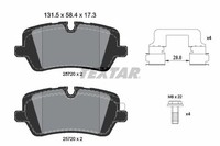 Bremsbelagsatz Scheibenbremse Hinten Textar 2572001 FÜR Land Rover