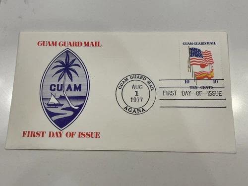 Guam Guard Mail 1977 Flag First Day Cover KSPhilatelics
