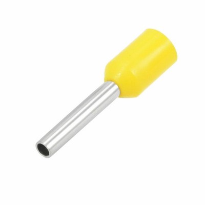 VE1010 Insulated Cord Pin End Electrical Crimp Terminal AWG18 Yellow 1000Pcs  KD