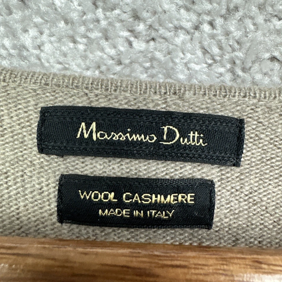 Massimo Dutti Women’s Wool Cashmere Dress Brown Size Medium - Image 2 of 4