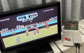 NES ~ ARCH RIVALS ~ Nintendo NES-Q4-AUS Game Cart + Sleeve + Inst + Box Pal A