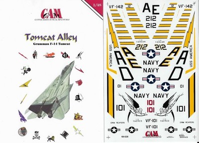 CAM48028 CAM Decals 1:48 Tomcat Alley VF-101 Grim Reapers & VF-142 Ghostriders