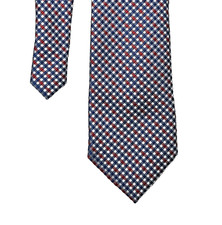 Wembley Slim Boys Kids Necktie Tie Red White Blue Check 2 3/8"X 48"