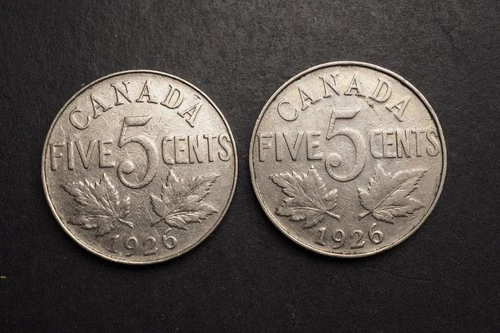1926 Canada 5 Cents — photo from the most recent tracked eBay sale