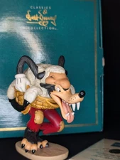 VTG WDCC Big Bad Wolf I’m a Poor Little Sheep w/ Box & COA Three Pigs