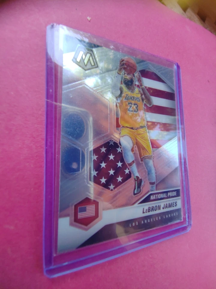 LeBron James Los Angeles Lakers Carte Basket-ball NBA National Pride - Photo 2/4