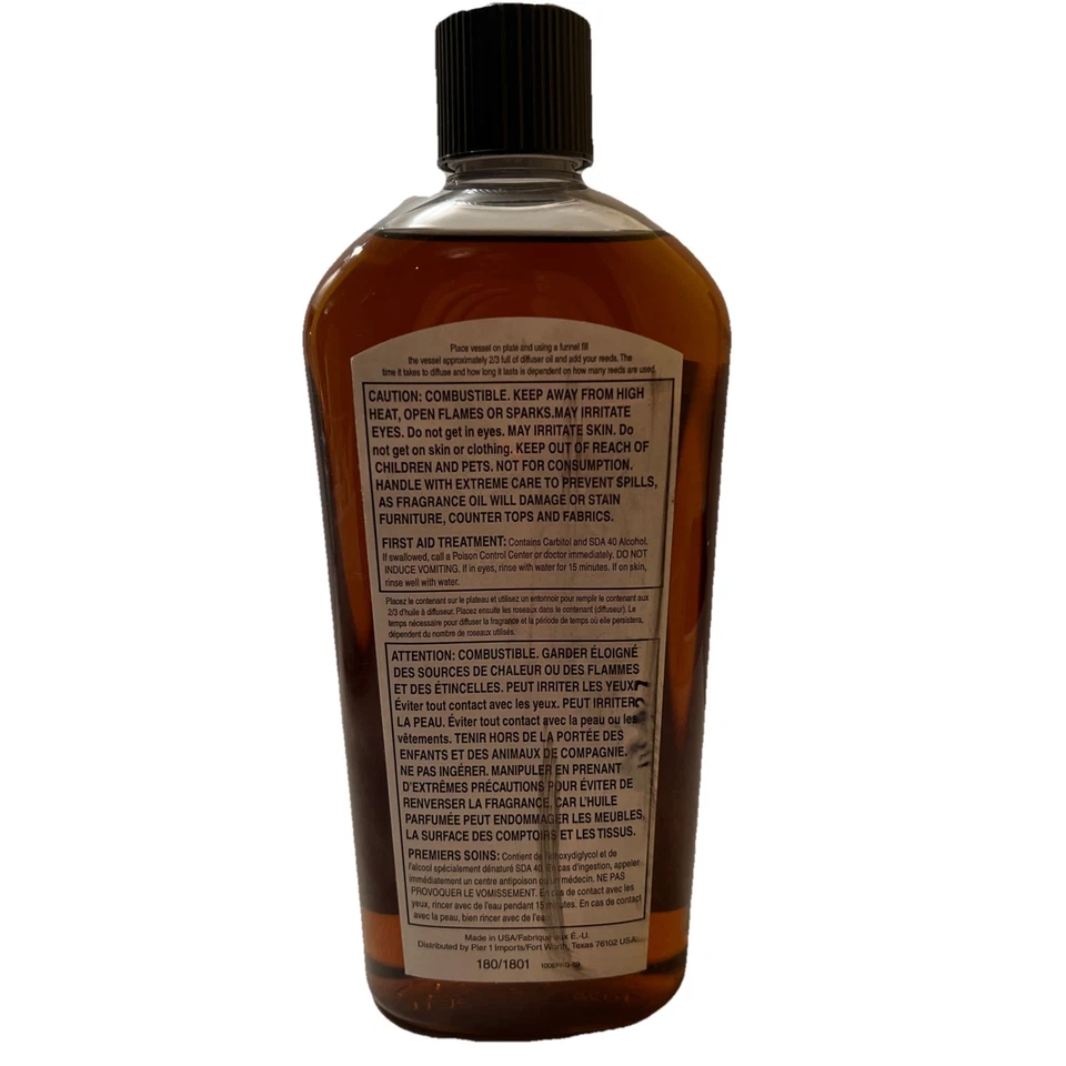 Pier 1 Imports ASIAN SPICE Reed Diffuser Oil Refill 16 oz Brand New Discontinued - Image 2 of 3