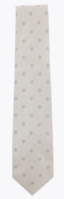 Barba Napoli Creme Gepunktet Seidenkrawatte - 8.9cm x 147cm - (566)