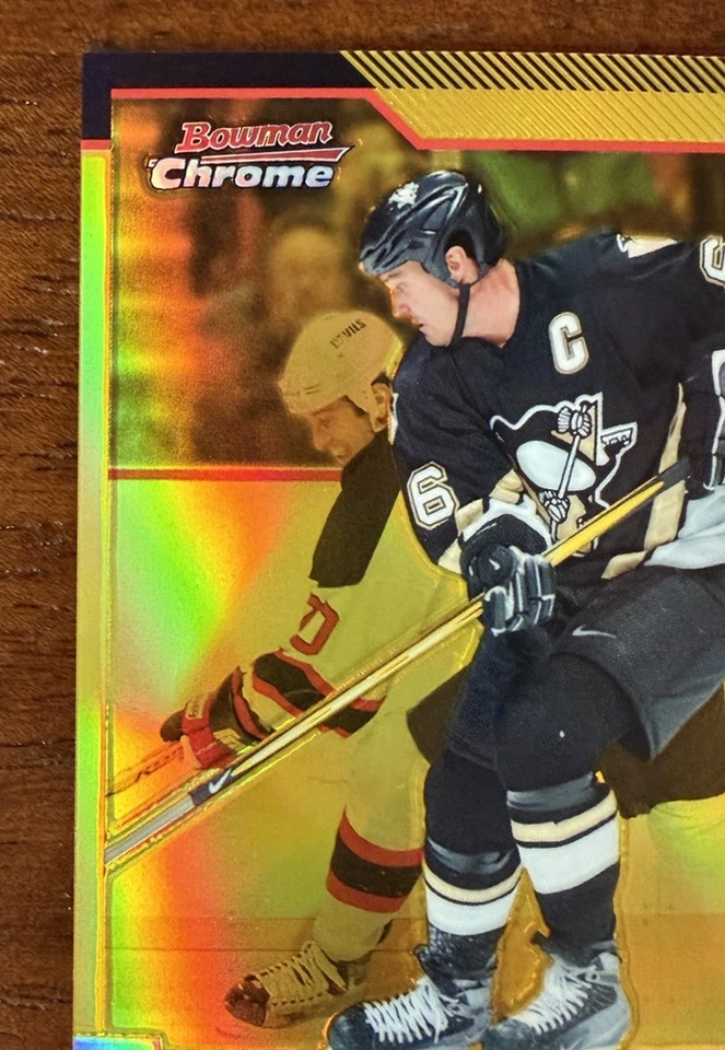 2003 BOWMAN CHROME MARIO LEMIEUX DRAFT PICKS & PROSPECTS GOLD REFRACTOR /50 READ - Image 4 of 4