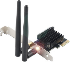 Scheda Wifi Pcie - Dual Band 2,4 Ghz&5 Ghz + Bluetooth 4.2 - Adattatore Wireless