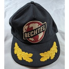 Bechtel Old Glory Hat Mens OSFM Black Scrambled Eggs Vintage USA Made
